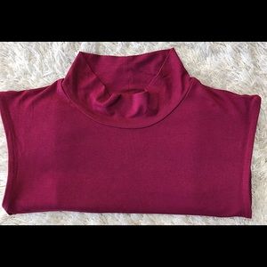 Sleeveless Mock Turtle Neck Top